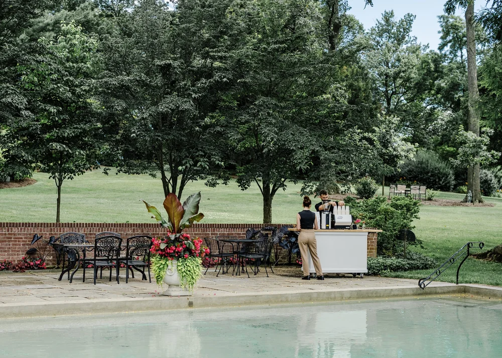 Mobile coffee cart catering for private events in Philadelphia, Lancaster, Harrisburg, and more.