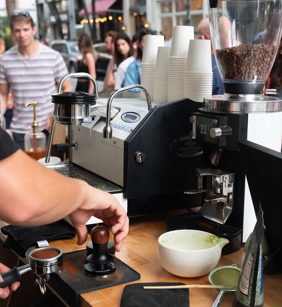 Basileia Coffee Cart serving an event in Reading, PA
