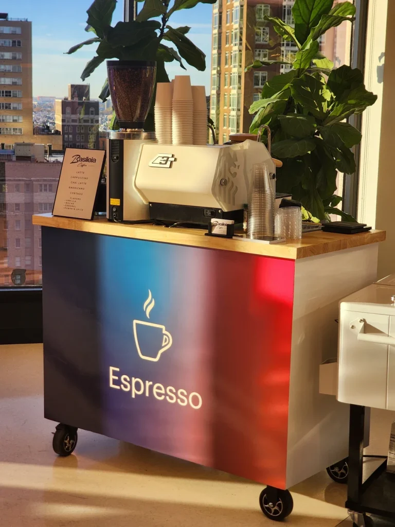Coffee catering service for corporate and private events.