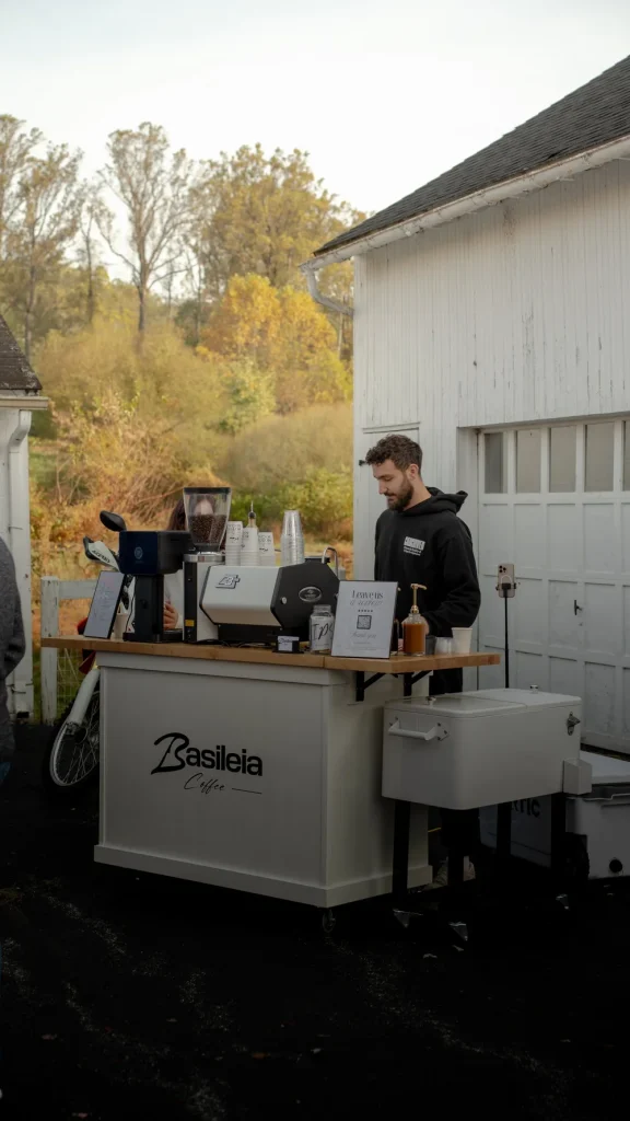 Coffee cart experience supporting experiential brand marketing Philadelphia, NYC and NJ.