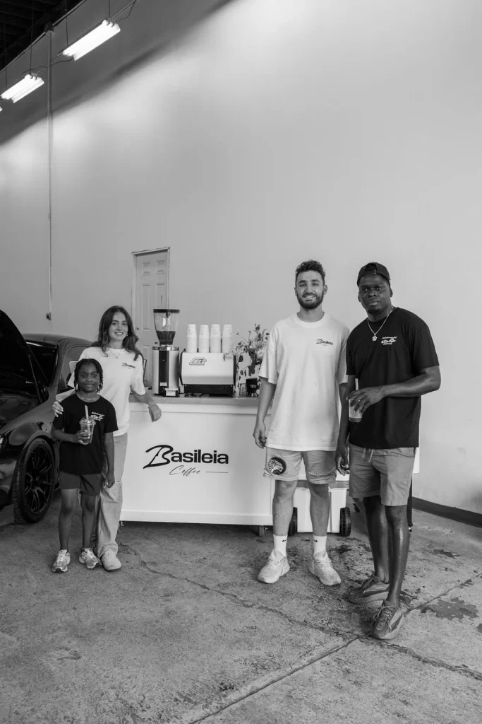 Basileia Coffee Cart mobile espresso bar serving brand activation event Philadelphia Pennsylvania