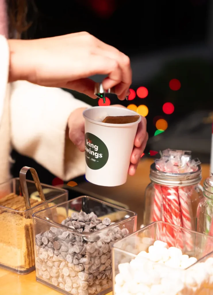 Mobile Hot Chocolate Bar with premium hot chocolate and professional event baristas.