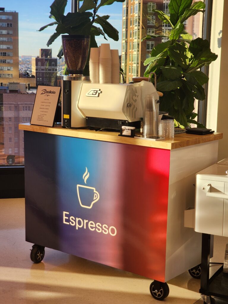 Custom Cart Branding for those looking for a branded coffee experience.