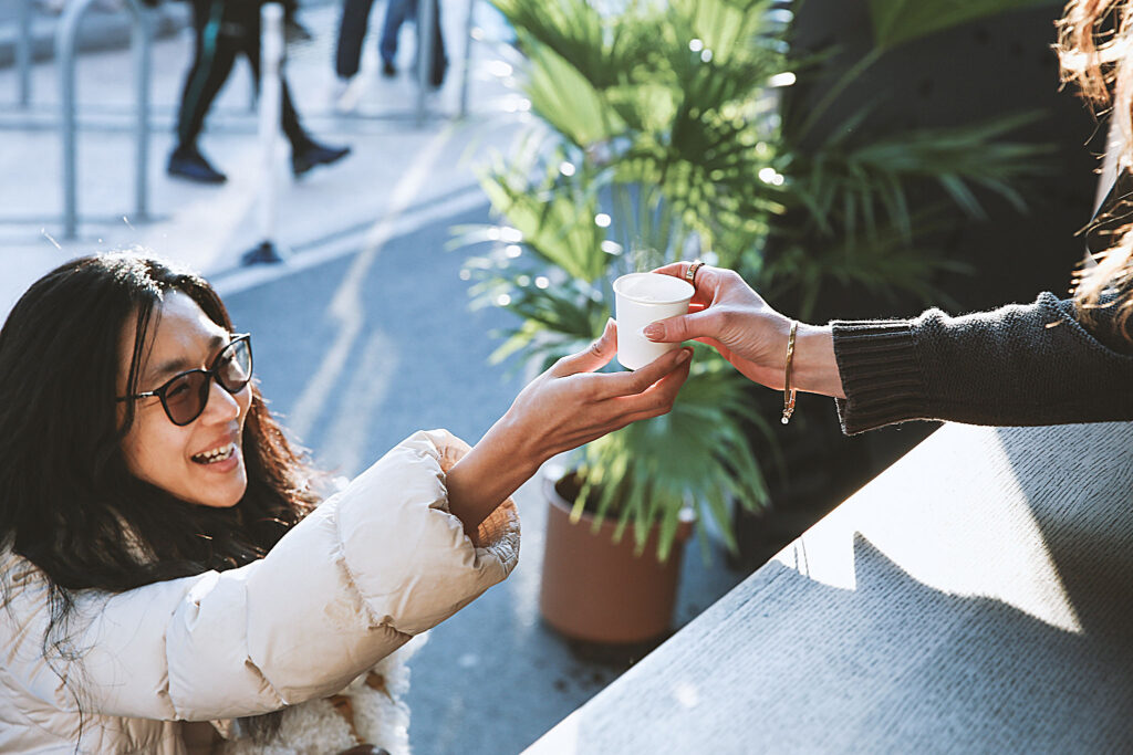 Coffee Cart Catering that always leaves a smile on guests' faces.