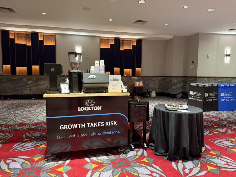 Lockton Hospitality Suite Coffee Catering At Riskworld 2026