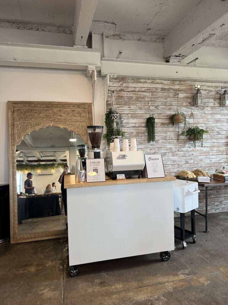 Bridal shower coffee cart in coatesville, PA.